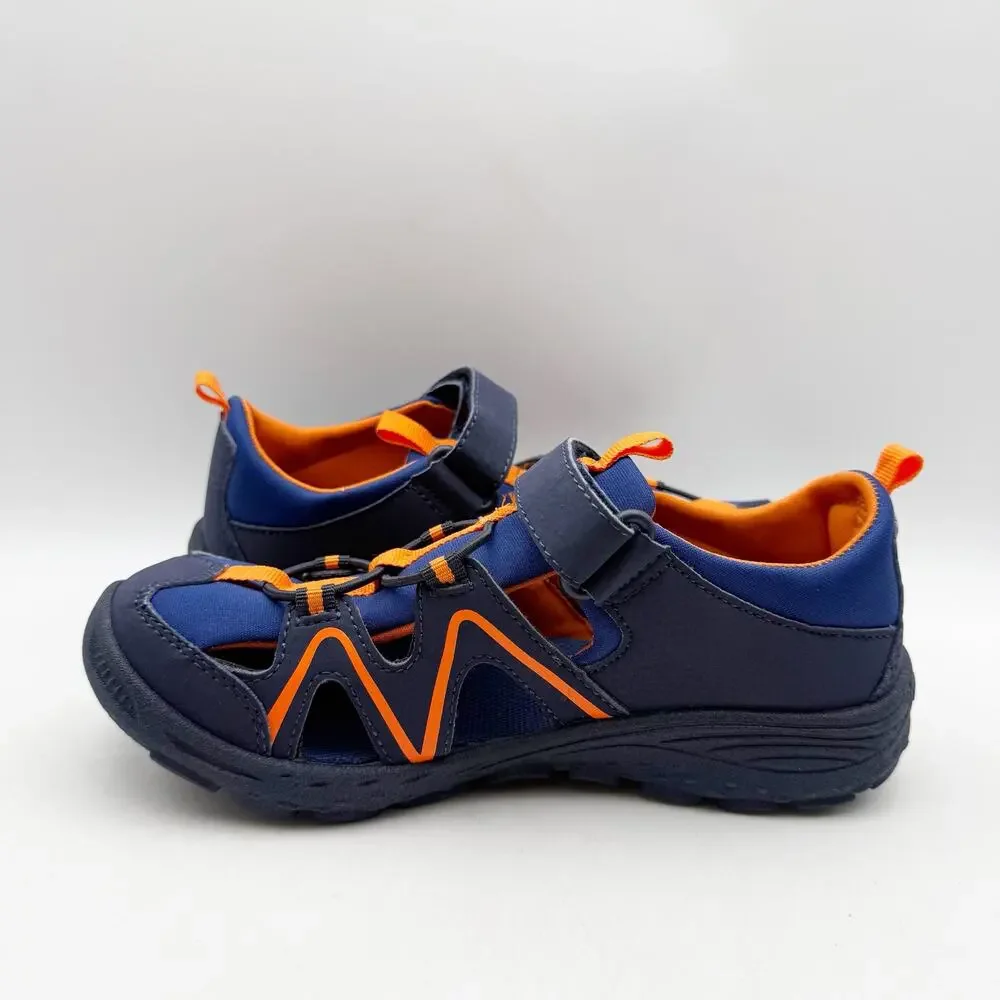 Merrell Big Kids Explorer Hydro Sandals Size 4 Blue Orange Water Resistant NWOB